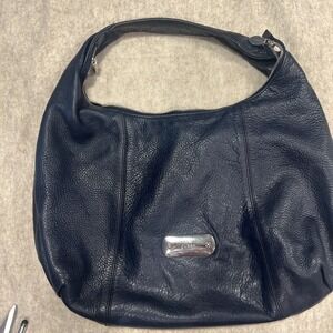 Furla Cervo Navy Blue Leather Hobo Bag Shoulder Bag Gorgeous